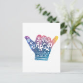 Siargao Island surfbaar shaka hand Briefkaart (Staand voorkant)