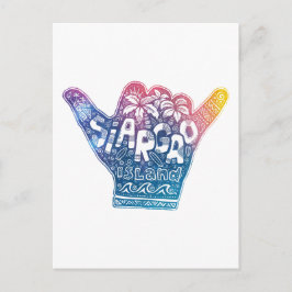 Siargao Island surfbaar shaka hand Briefkaart