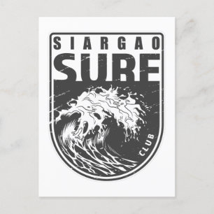 Siargao Surf Club Filipijnen Emblem Briefkaart