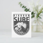 Siargao Surf Club Filipijnen Emblem Briefkaart (Staand voorkant)