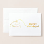 Siats Folie Prettige feestdagen kaart (Voorkant met envelop)