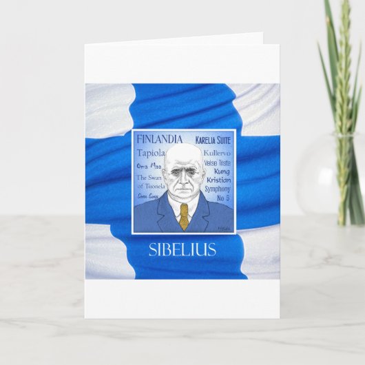SIBELIUS greetings card Kaart (Voorkant)