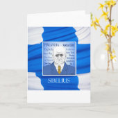 SIBELIUS greetings card Kaart (Gele Bloem)