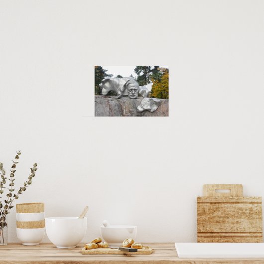 Sibelius monument, Helsinki, Finland Poster (Keuken)