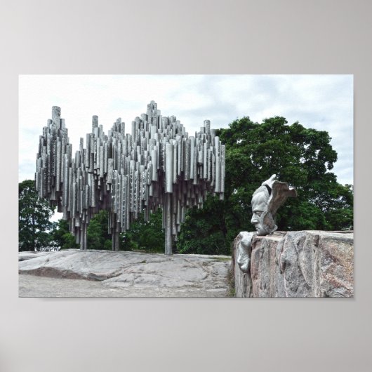 Sibelius Monument, Helsinki, Finland Poster (Voorkant)