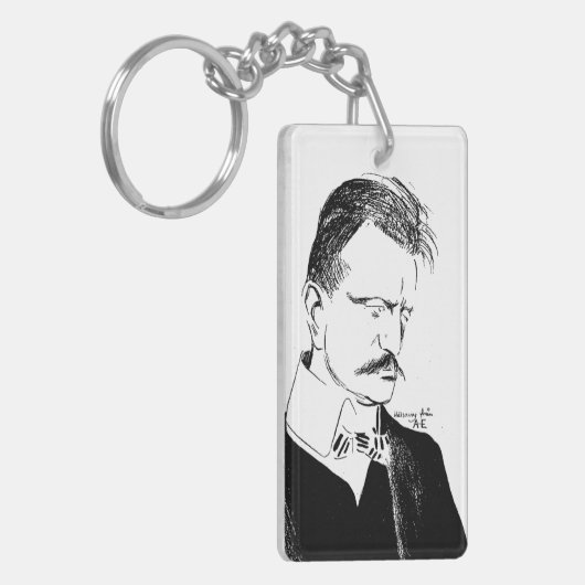 Sibelius: schets van Albert Engström (1904) Keycha Sleutelhanger (Voorkant Links)