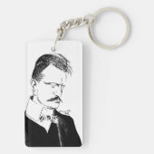 Sibelius: schets van Albert Engström (1904) Keycha Sleutelhanger (achterkant)
