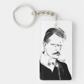 Sibelius: schets van Albert Engström (1904) Keycha Sleutelhanger (Voorkant)