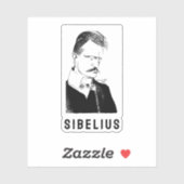 Sibelius: schets van Albert Engström (1904) Sticker (Vel)