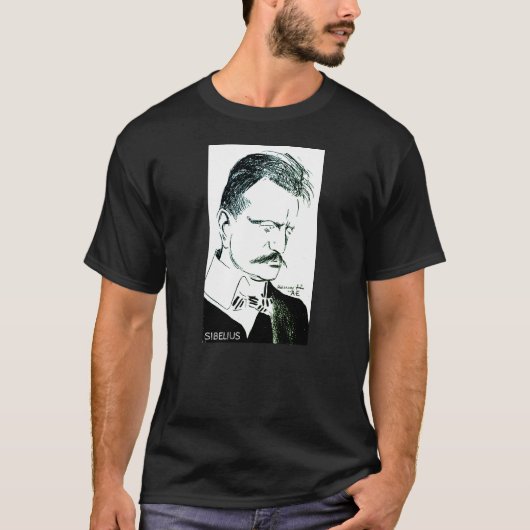 Sibelius: schets van Albert Engström (1904) T-Shir T-shirt (Voorkant)