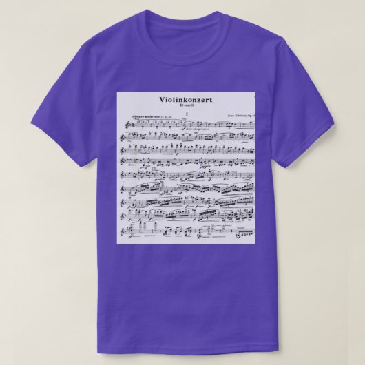 Sibelius Violin Concerto Long T-shirt (Design voorkant)