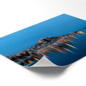 Sibenik at blue hour poster (Hoek)