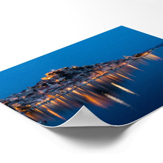 Sibenik at blue hour poster (Hoek)