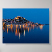 Sibenik at blue hour poster (Voorkant)
