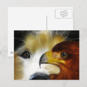 Siberia Husky Mighty Eagle Briefkaart (Voorkant / Achterkant)