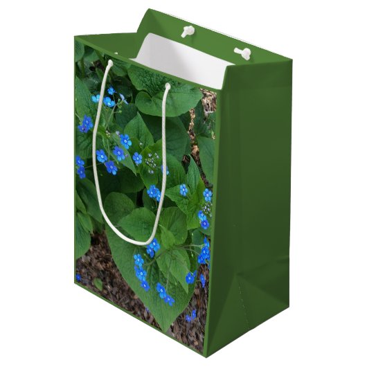 Siberian Bugloss - Blauw en groen - Medium Cadeauzakje (Voorkant Gekanteld)