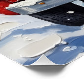 Siberian Cat Christmas Red Truck Holiday Perfect Poster (Hoek)