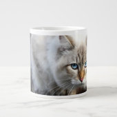 Siberian Cat In A Autumn Forest Grote Koffiekop (Voorkant)