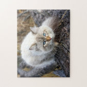 Siberian Cat In A Autumn Forest Legpuzzel (Verticaal)
