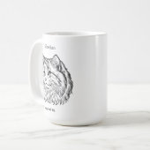 Siberian Cat Portrait Koffiemok (Voorkant links)
