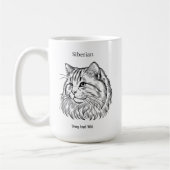 Siberian Cat Portrait Koffiemok (Links)