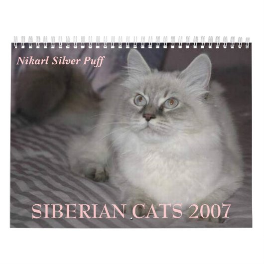 SIBERIAN CATS 2007 Agenda... Kalender (Hoes)