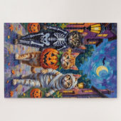 Siberian Cats Trick-or-Treating Halloween Costumes Legpuzzel (Horizontaal)