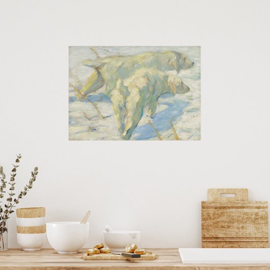 Siberian Dogs - Franz Marc, Duits Poster voor fijn (Keuken)