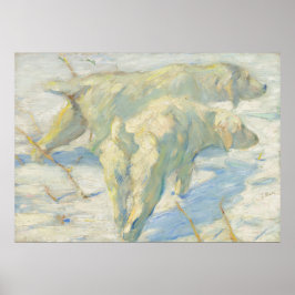Siberian Dogs - Franz Marc, Duits Poster voor fijn