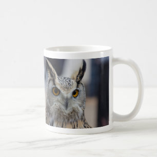 Siberian Eagle Owl Close Coffee Mok
