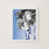 Siberian Huskies Legpuzzel (Verticaal)