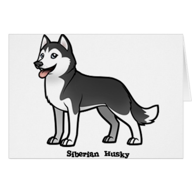 Siberian Husky (Voorkant Horizontaal)