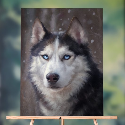 Siberian Husky Acryl Bord (Neutraal)