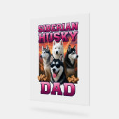 Siberian Husky Acryl Bord (Hoek)