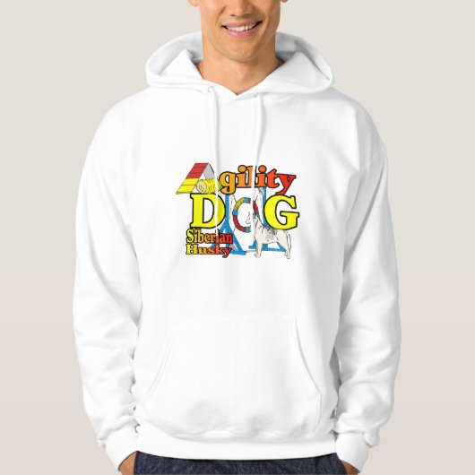 Siberian Husky Agility Hoodie (Voorkant)