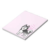 Siberian Husky / Alaskan Malamute Love Notitieblok (Linkerzijde)