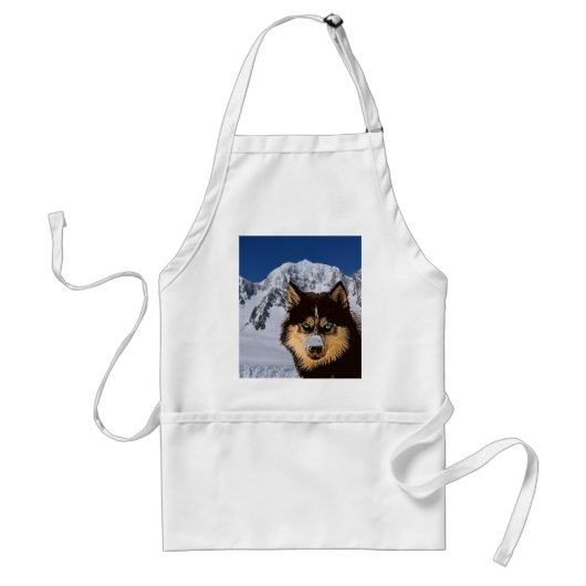 Siberian Husky Apron Standaard Schort (Voorkant)