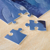 Siberian Husky Arctic Sled Run Christmas Hat Legpuzzel (Zijkant)