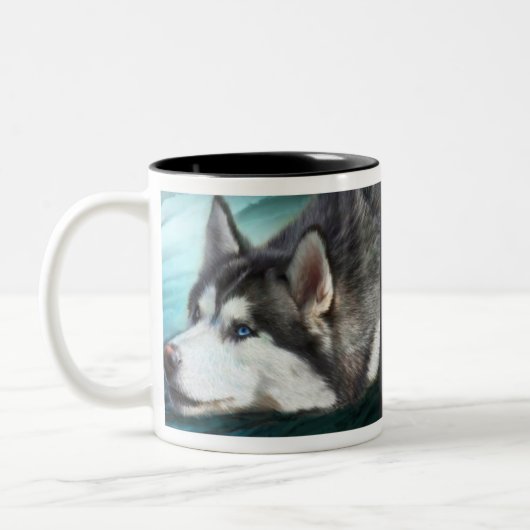 Siberian Husky Art Mok (Links)