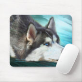 Siberian Husky Art Mousepad Muismat (Met muis)