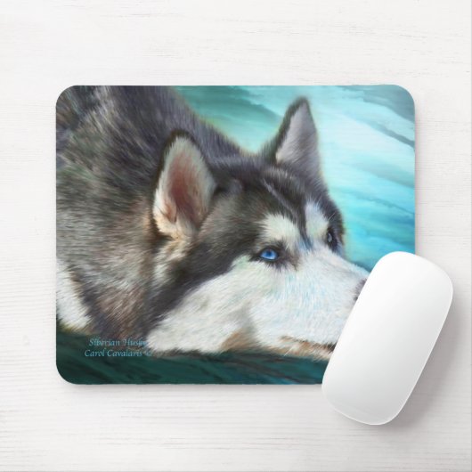 Siberian Husky Art Mousepad Muismat (Met muis)