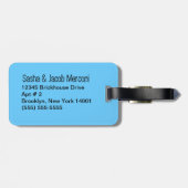 Siberian Husky  Bagagelabel (Achterkant horizontaal)