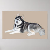 Siberian Husky Beauful Print (Voorkant)
