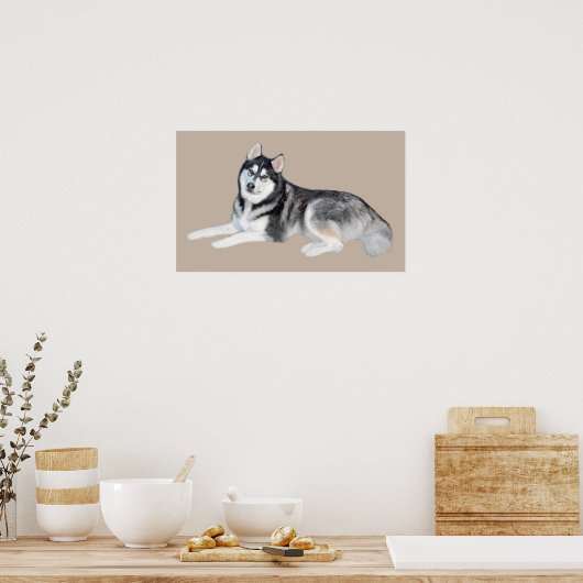 Siberian Husky Beauful Print (Keuken)