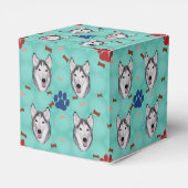 Siberian Husky Bedankdoosjes (Achterkant)