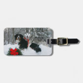 Siberian Husky Berneses Mountain Dog Bagagelabels (Voorkant horizontaal)