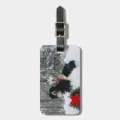 Siberian Husky Berneses Mountain Dog Bagagelabels (Voorkant verticaal)