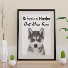 Siberian Husky Best Mam Poster
