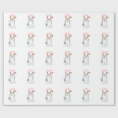 Siberian Husky Beste Kerstman.... Cadeaupapier (Vlak)