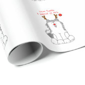 Siberian Husky Beste Kerstman.... Cadeaupapier (Rol Hoek)